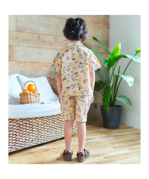 apres les cours(アプレレクール)の「3柄トロピカル開襟シャツ(シャツ/ブラウス・キッズ・アイボリー/サーモンピンク/ミント・130/100/90/120/140/110/80)」の8枚目の写真