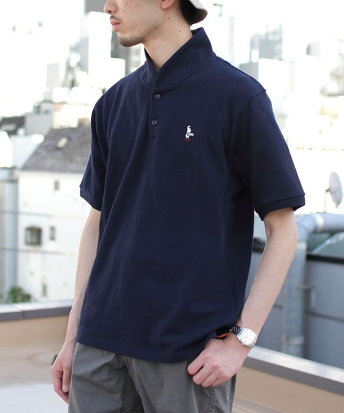 CHUMS(チャムス)の「CHUMS/チャムス ブービー ショール ポロシャツ BOOBY SHAWL POLO SHIRT(ポロシャツ・メンズ・ネイビー/ブラック/ホワイト・L/XL/M)」の3枚目の写真