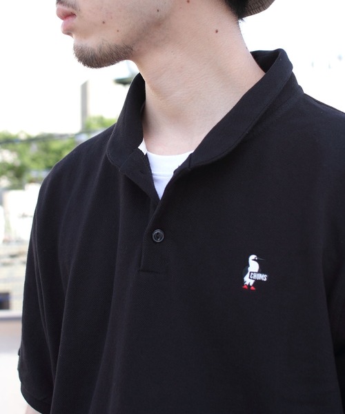 CHUMS(チャムス)の「CHUMS/チャムス ブービー ショール ポロシャツ BOOBY SHAWL POLO SHIRT(ポロシャツ・メンズ・ネイビー/ブラック/ホワイト・L/XL/M)」の20枚目の写真