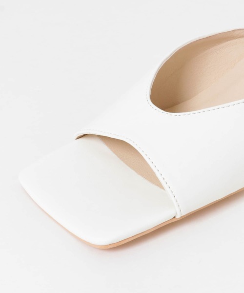 KBF（ケイビーエフ）の「スクエアトゥカーヴィーミュール（サンダル・レディース・ミント/オフホワイト/キャメル・36/38/37）」の6枚目の写真