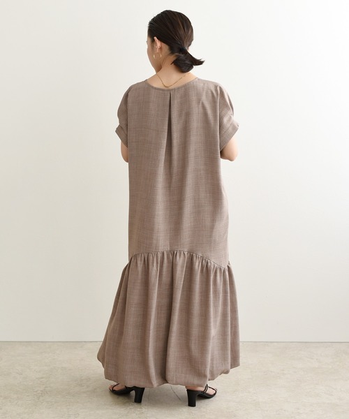 LHELBIE(レルビエ)の「リネンライクバルーンワンピース(ワンピース・レディース・ブラック/ベージュ/グリーン・M)」の10枚目の写真