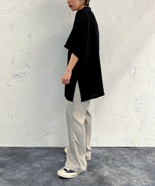 apres jour mignon(アプレジュールミニョン)の「バンドカラーシャツ【ZOZOTOWN限定アイテム】(シャツ/ブラウス・レディース・オフホワイト/ブラック/ピンク/ブルー系その他2・X-LARGE/フリー)」の18枚目の写真