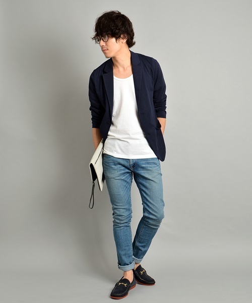 SHIPS JET BLUE（シップスジェットブルー）の「《一部追加予約》 SHIPS JET BLUE(シップス ジェットブルー): ゛COOL MAX゛ JEGデニム/スキニーパンツ■（デニムパンツ・メンズ・ライトブルー/コバルトブルー/ネイビー・MEDIUM/SMALL/LARGE）」の16枚目の写真