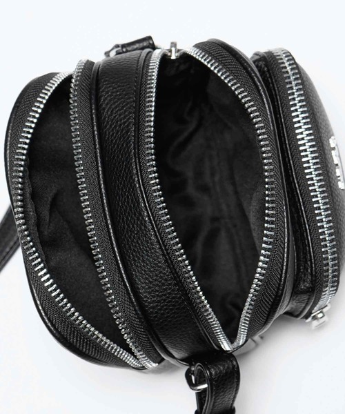 X-girl（エックスガール）の「FAUX LEATHER SHOULDER MINI BAG（ショルダーバッグ・レディース・ブラック/ライトグリーン・ONE SIZE）」の12枚目の写真