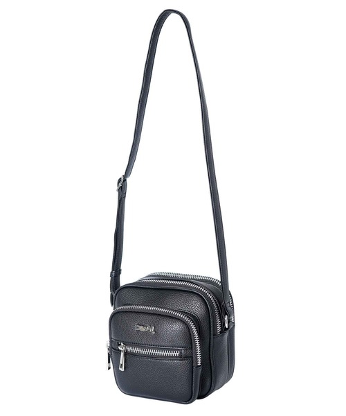 X-girl（エックスガール）の「FAUX LEATHER SHOULDER MINI BAG（ショルダーバッグ・レディース・ブラック/ライトグリーン・ONE SIZE）」の15枚目の写真