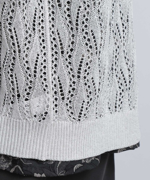 HARE（ハレ）の「モチーフスカシアミカーディガン(HARE)（カーディガン/ボレロ・メンズ・ブラック/グレー/グリーン・FREE）」の16枚目の写真