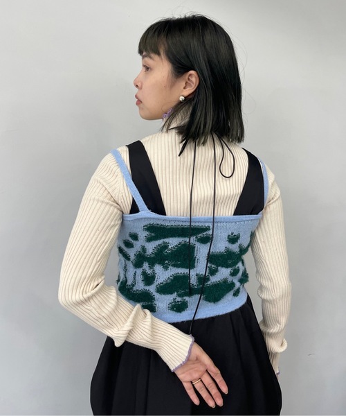 「SANSeLF」フラワーニットビスチェ sanw25s085 レディース セール】【SANSeLF】フラワーニットビスチェ sanw25s085（その他