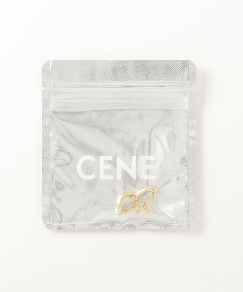 CENE（セネ）の「【CENE】セネ/ ティアドロップイヤリング（イヤリング・レディース・シルバー/ゴールド・FREE）」の4枚目の写真