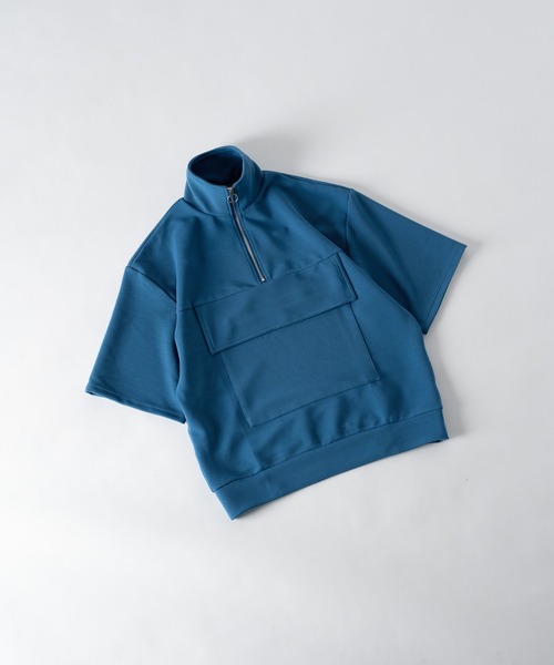 DOOPZ（ドープス）の「Ring Zip Anorak Tee / リングジップアノラックT（Tシャツ/カットソー・メンズ・ブラック/ベージュ/ブルー・SMALL/MEDIUM/LARGE）」の10枚目の写真