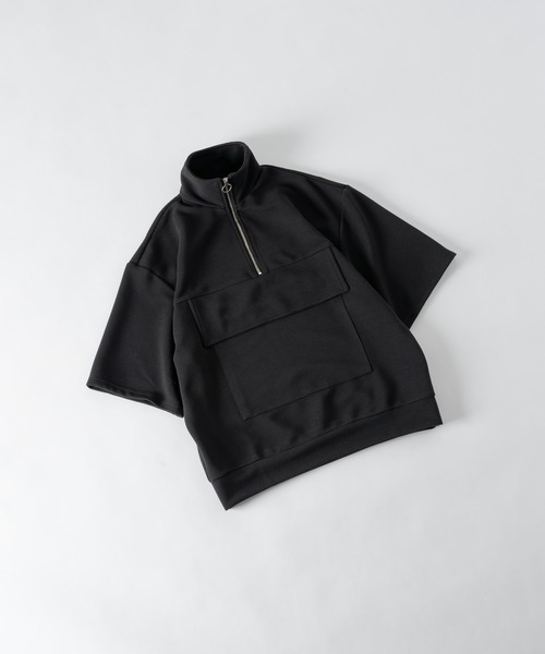 DOOPZ（ドープス）の「Ring Zip Anorak Tee / リングジップアノラックT（Tシャツ/カットソー・メンズ・ブラック/ベージュ/ブルー・SMALL/MEDIUM/LARGE）」の12枚目の写真
