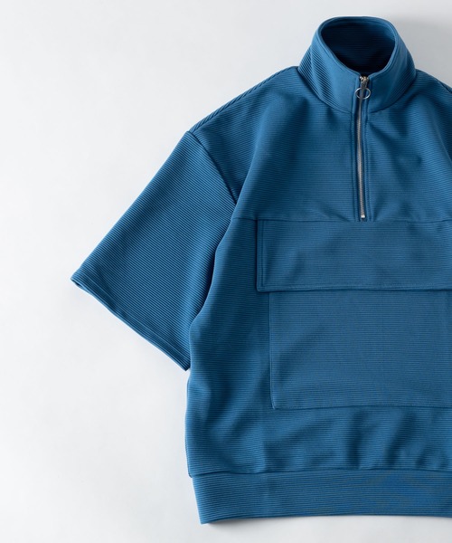 DOOPZ（ドープス）の「Ring Zip Anorak Tee / リングジップアノラックT（Tシャツ/カットソー・メンズ・ブラック/ベージュ/ブルー・SMALL/MEDIUM/LARGE）」の16枚目の写真