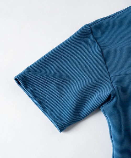 DOOPZ（ドープス）の「Ring Zip Anorak Tee / リングジップアノラックT（Tシャツ/カットソー・メンズ・ブラック/ベージュ/ブルー・SMALL/MEDIUM/LARGE）」の19枚目の写真