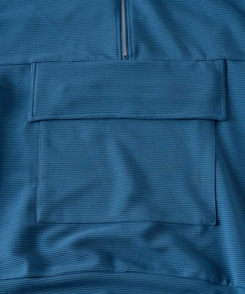 DOOPZ（ドープス）の「Ring Zip Anorak Tee / リングジップアノラックT（Tシャツ/カットソー・メンズ・ブラック/ベージュ/ブルー・SMALL/MEDIUM/LARGE）」の20枚目の写真