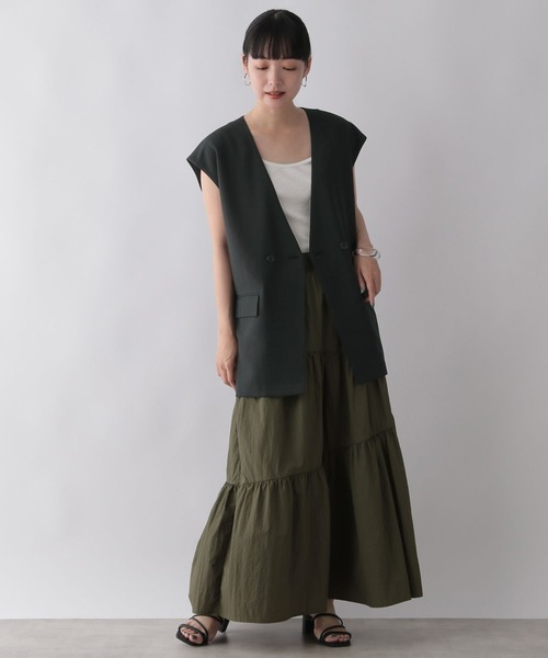 LOWRYS FARM（ローリーズファーム）の「バスケットキノウベスト２　288383（ベスト・レディース・アイボリー/ブラック/ブラウン・FREE）」の19枚目の写真