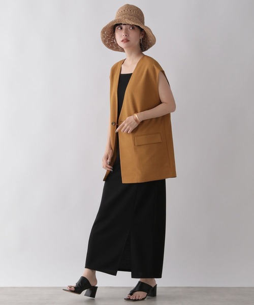 LOWRYS FARM（ローリーズファーム）の「バスケットキノウベスト２　288383（ベスト・レディース・アイボリー/ブラック/ブラウン・FREE）」の13枚目の写真