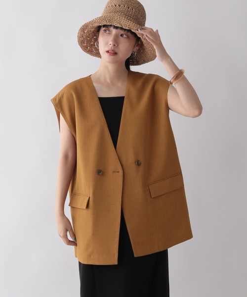 LOWRYS FARM（ローリーズファーム）の「バスケットキノウベスト２　288383（ベスト・レディース・アイボリー/ブラック/ブラウン・FREE）」の11枚目の写真