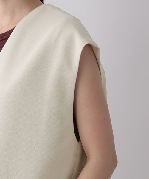 LOWRYS FARM（ローリーズファーム）の「バスケットキノウベスト２　288383（ベスト・レディース・アイボリー/ブラック/ブラウン・FREE）」の14枚目の写真