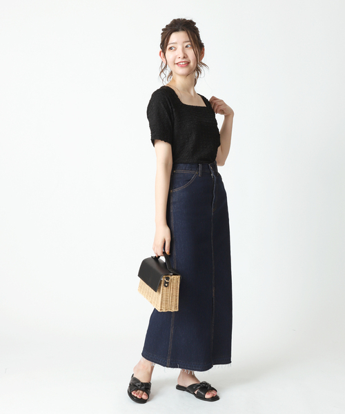 B.C STOCK(ベーセーストック)の「フラップラタンBAG(かごバッグ・レディース・ブラック/ブラウン・FREE)」の3枚目の写真