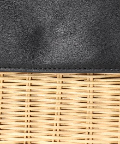 B.C STOCK(ベーセーストック)の「フラップラタンBAG(かごバッグ・レディース・ブラック/ブラウン・FREE)」の21枚目の写真