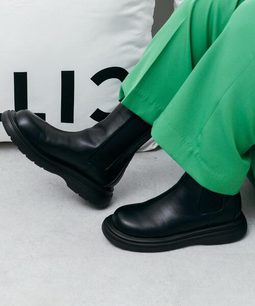 CITEN（シテン）の「＜CITEN＞ボリュームソール サイドゴア ブーツ（ブーツ・レディース・ホワイト/ブラック・S/L/M）」の9枚目の写真