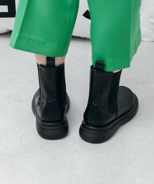 CITEN（シテン）の「＜CITEN＞ボリュームソール サイドゴア ブーツ（ブーツ・レディース・ホワイト/ブラック・S/L/M）」の10枚目の写真