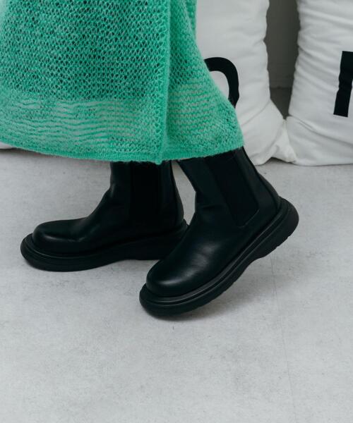 CITEN（シテン）の「＜CITEN＞ボリュームソール サイドゴア ブーツ（ブーツ・レディース・ホワイト/ブラック・S/L/M）」の11枚目の写真