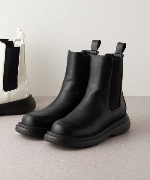 CITEN（シテン）の「＜CITEN＞ボリュームソール サイドゴア ブーツ（ブーツ・レディース・ホワイト/ブラック・S/L/M）」の20枚目の写真