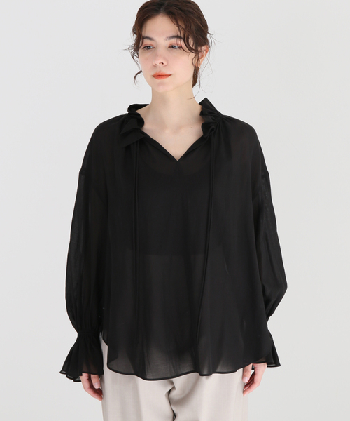 セール】《追加》2WAYストリングスラッフルLSブラウス 2（シャツ