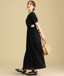 Ray BEAMS | Ray BEAMS / カットアウト ティアード ワンピース(ワンピース)