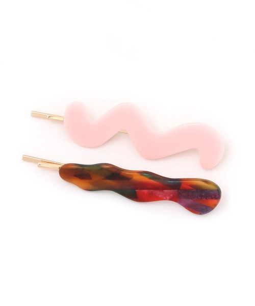 niko and...(ニコアンド)の「カラーヘアピンセット(ヘアピン・レディース・ベージュ/ピンク/イエロー/グリーン・0)」の1枚目の写真