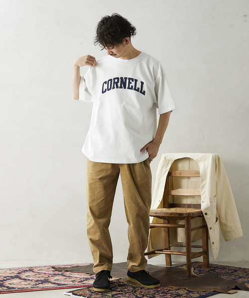 JOURNAL STANDARD relume（ジャーナルスタンダード　レリューム）の「【CORNELL / コーネル】別注 カレッジプリントTシャツ 1（Tシャツ/カットソー・メンズ・ホワイト/ネイビー/ホワイト系その他/バーガンディー/ホワイト系その他2/ネイビー系1・MEDIUM/LARGE）」の15枚目の写真
