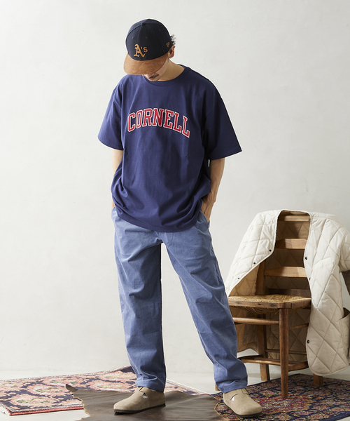 JOURNAL STANDARD relume（ジャーナルスタンダード　レリューム）の「【CORNELL / コーネル】別注 カレッジプリントTシャツ 1（Tシャツ/カットソー・メンズ・ホワイト/ネイビー/ホワイト系その他/バーガンディー/ホワイト系その他2/ネイビー系1・MEDIUM/LARGE）」の16枚目の写真