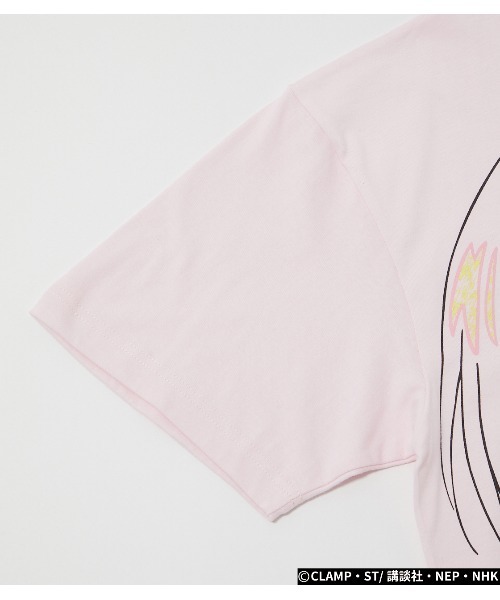 R4G（アールフォージー）の「［カードキャプターさくら クリアカード編］さくらフェイスビッグTシャツ（Tシャツ/カットソー・レディース・サックスブルー/ライトピンク・FREE）」の8枚目の写真