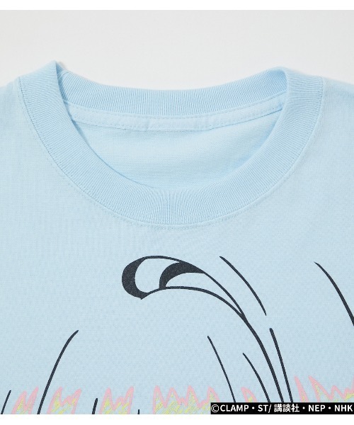 R4G（アールフォージー）の「［カードキャプターさくら クリアカード編］さくらフェイスビッグTシャツ（Tシャツ/カットソー・レディース・サックスブルー/ライトピンク・FREE）」の12枚目の写真