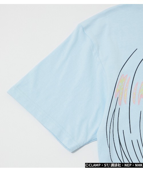 R4G（アールフォージー）の「［カードキャプターさくら クリアカード編］さくらフェイスビッグTシャツ（Tシャツ/カットソー・レディース・サックスブルー/ライトピンク・FREE）」の13枚目の写真