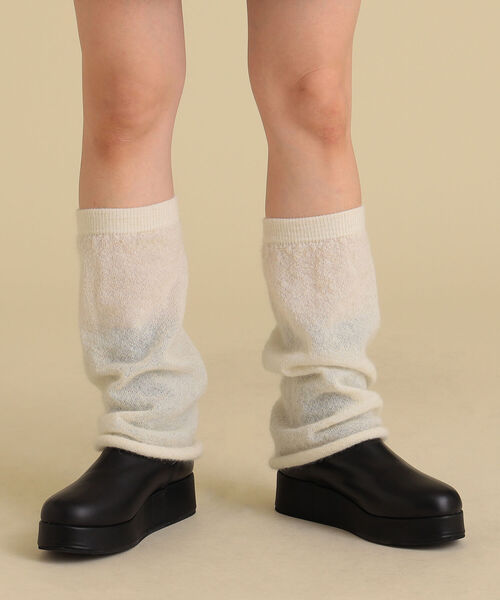 Ray BEAMS（レイビームス）の「Ray BEAMS / レッグ ウォーマー（レッグウォーマー・レディース・ブラック/オフホワイト・ONE SIZE）」の12枚目の写真