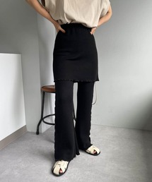 CAPRICIEUX LE'MAGE | スカートレイヤードリブパンツ(その他パンツ)