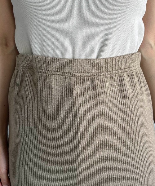 CAPRICIEUX LE'MAGE（カプリシューレマージュ）の「スカートレイヤードリブパンツ（その他パンツ・レディース・ブラック/ブラウン/キャメル・FREE）」の18枚目の写真