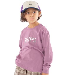 SHIPS | SHIPS KIDS:100～130cm / SHIPS ロゴ 長袖 TEE(Tシャツ/カットソー)