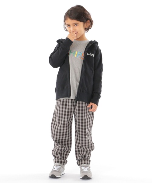 SHIPS（シップス）の「SHIPS KIDS:100～130cm / SHIPS ロゴ 長袖 TEE（Tシャツ/カットソー・キッズ・グレー/ラベンダー/ネイビー・100/120/130/110）」の5枚目の写真