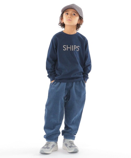 SHIPS（シップス）の「SHIPS KIDS:100～130cm / SHIPS ロゴ 長袖 TEE（Tシャツ/カットソー・キッズ・グレー/ラベンダー/ネイビー・100/120/130/110）」の6枚目の写真