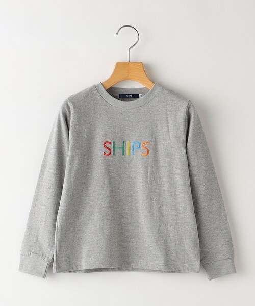 SHIPS（シップス）の「SHIPS KIDS:100～130cm / SHIPS ロゴ 長袖 TEE（Tシャツ/カットソー・キッズ・グレー/ラベンダー/ネイビー・100/120/130/110）」の10枚目の写真