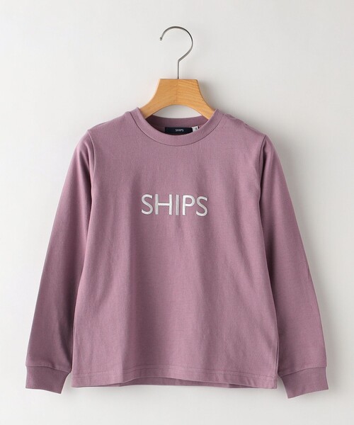 SHIPS（シップス）の「SHIPS KIDS:100～130cm / SHIPS ロゴ 長袖 TEE（Tシャツ/カットソー・キッズ・グレー/ラベンダー/ネイビー・100/120/130/110）」の12枚目の写真