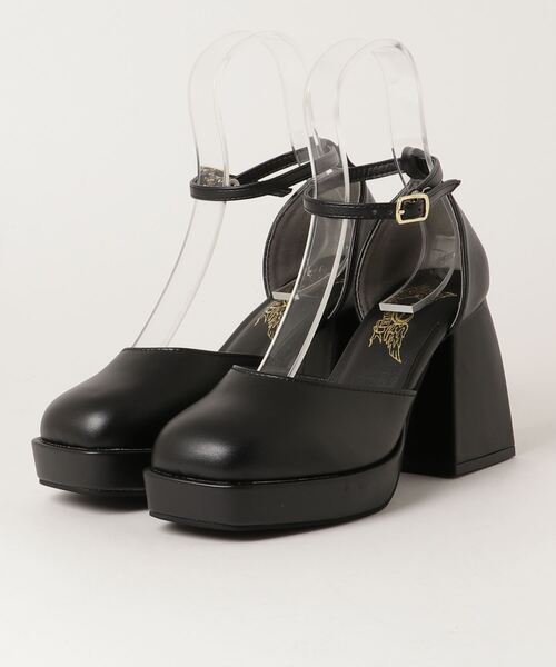 LOVEHUNTER(ラブハンター)の「LOVEHUNTER /厚底 セパレートパンプス レディース 9.5cm チャンキーヒール アンクルストラップ プラットフォーム 美脚 モード バレエコア (1580)(パンプス・レディース・ホワイト/ブラック/ブラック系その他/アイボリー/シルバー・S/M/L/LL)」の15枚目の写真