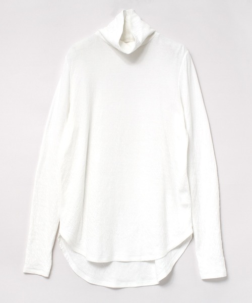 RNA-N(アールエヌエーエヌ)の「M1898 マシュマロタッチフィットタートル(Tシャツ/カットソー・レディース・オフホワイト/グレー/ブラック/ターメリック/チャコールグレー/アイボリー・MEDIUM)」の12枚目の写真