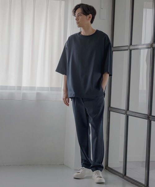 LAKOLE（ラコレ）の「ポリワッシャースリムパンツ2nd[セットアップ対応] / 127027（その他パンツ・メンズ・ライトグレー/ネイビー/チャコール・MEDIUM/LARGE/SMALL/X-LARGE）」の5枚目の写真