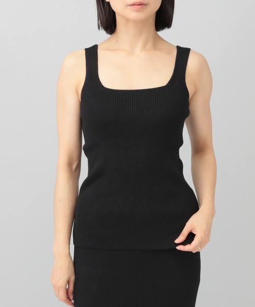 e/rm（イーアールエム）の「【e/rm】セットアップ対応/14Gスクエアリブニットタンク 156839（タンクトップ・レディース・ブラック/ライトベージュ/ブルー系その他6・FREE）」の11枚目の写真