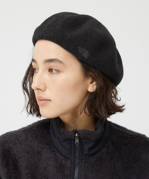 THE NORTH FACE（ザノースフェイス）の「THE NORTH FACE MICA BERET / ザ・ノース・フェイス ミカベレー（ハンチング/ベレー帽・レディース・ブラック/グレー・FREE）」の2枚目の写真