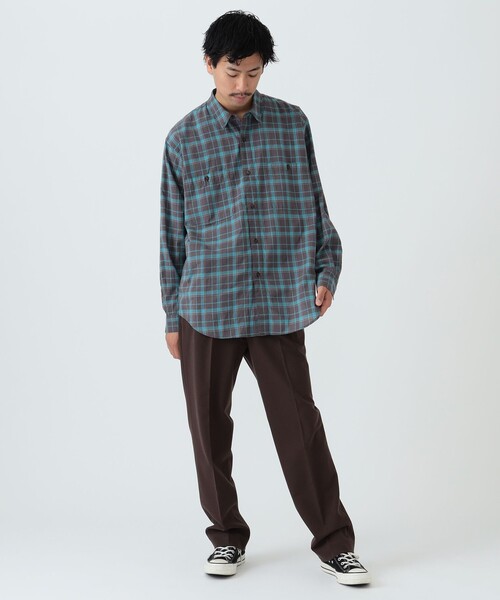 BEAMS（ビームス）の「BEAMS / 2プリーツ テーパード スラックス（スラックス・メンズ・チャコールグレー/ブラック/ブラウン・S/M/L/XL）」の9枚目の写真
