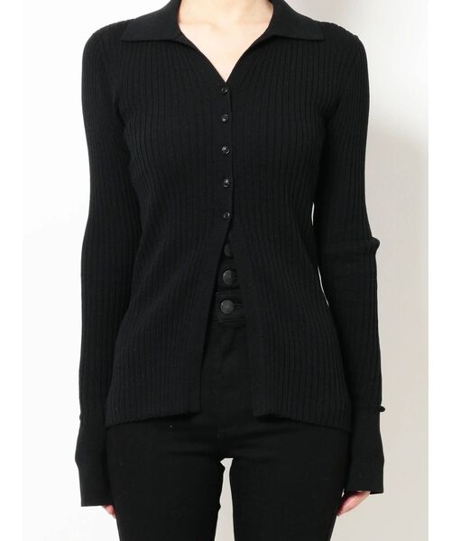 EMODA（エモダ）の「オープンカラーフィットニット（カーディガン/ボレロ・レディース・ブラック/イエロー/ブルー/その他・FREE）」の22枚目の写真